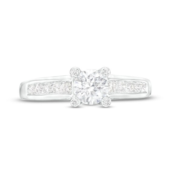 1 CT. T.w. Certified Lab-Grown Diamond Engagement Ring in 14K White Gold (F/Vs2)