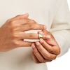Thumbnail Image 2 of 11.0mm Black Onyx Cushion-Shaped Double Stripe Ring in 10K Gold