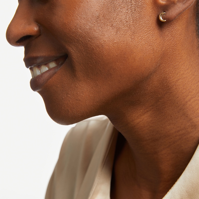 Main Image 2 of Star and Moon Stud Earrings Set in 14K Gold