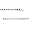 Thumbnail Image 3 of 2-3/4 CT. T.W. Black and White Diamond Alternating Tennis Bracelet in Sterling Silver