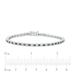 Thumbnail Image 4 of 2-3/4 CT. T.W. Black and White Diamond Alternating Tennis Bracelet in Sterling Silver
