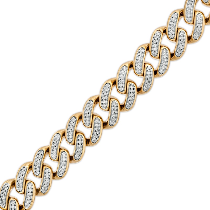 Zales Men's 14K Gold Curb Chain Bracelet