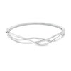 Thumbnail Image 1 of 1/5 CT. T.W. Diamond Intertwined Bangle in Sterling Silver