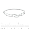 Thumbnail Image 3 of 1/5 CT. T.W. Diamond Intertwined Bangle in Sterling Silver
