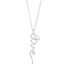 Thumbnail Image 1 of 1/5 CT. T.W. Diamond Sideways Cursive "love" Script Pendant in Sterling Silver