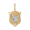 Thumbnail Image 1 of Eagle Shield Necklace Charm in 10K Two-Tone Gold
