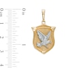 Thumbnail Image 2 of Eagle Shield Necklace Charm in 10K Two-Tone Gold