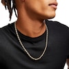 Thumbnail Image 2 of Men's Diamond-Cut Link Necklace in 10K Gold - 24"
