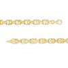 Thumbnail Image 3 of Men's Diamond-Cut Link Necklace in 10K Gold - 24"