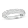 Thumbnail Image 1 of 1/2 CT. T.W. Diamond Dome Multi-Row Band in Sterling Silver