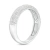 Thumbnail Image 3 of 1/2 CT. T.W. Diamond Dome Multi-Row Band in Sterling Silver