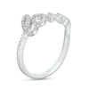 Thumbnail Image 3 of 1/5 CT. T.W. Diamond Cursive "love" Script Ring in Sterling Silver