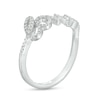 Thumbnail Image 2 of 1/5 CT. T.W. Diamond Cursive "love" Script Ring in Sterling Silver