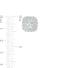 Thumbnail Image 3 of 1-1/2 CT. T.W. Certified Princess-Cut Lab-Grown Diamond Double Frame Stud Earrings in 14K White Gold (F/SI2)