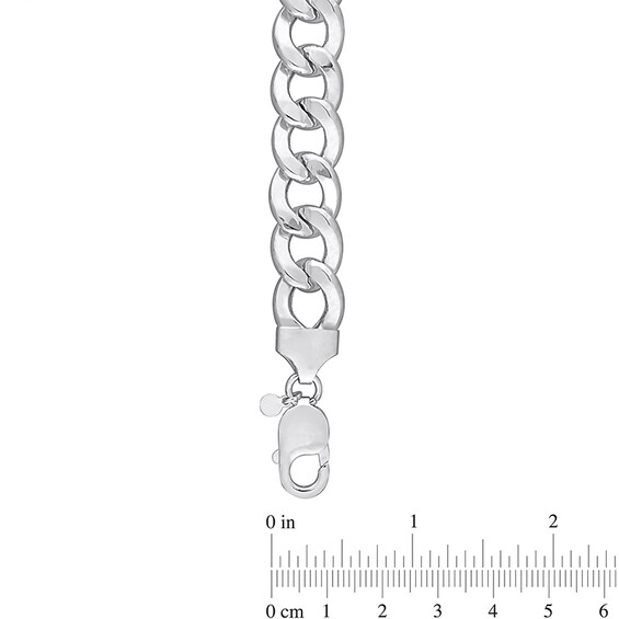 12.5mm Curb Chain Necklace in Sterling Silver - 24"