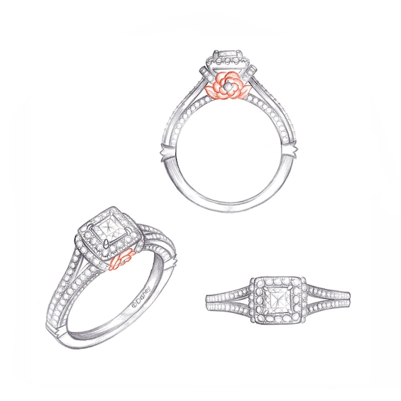 Enchanted Disney Princess Custom Engagement Ring