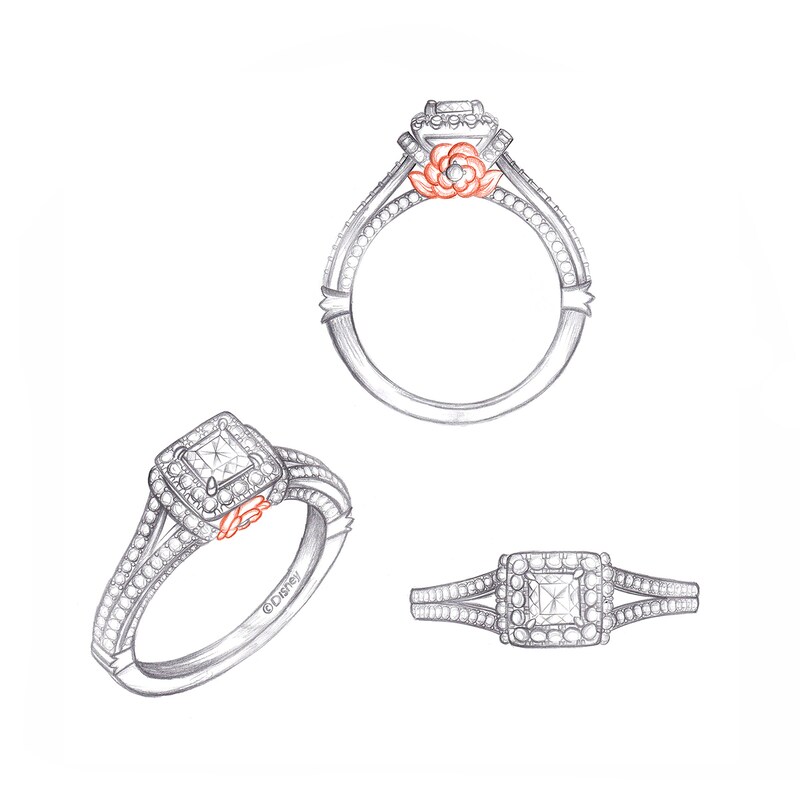 Enchanted Disney Princess Custom Engagement Ring Zales
