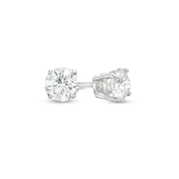 1/2 CT. T.W. Diamond Solitaire Stud Earrings in 10K White Gold (I/I3)