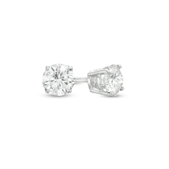 1/2 CT. T.w. Diamond Solitaire Stud Earrings in 10K White Gold (I/I3)