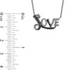 Thumbnail Image 3 of Enchanted Disney Villains Jafar 1/6 CT. T.W. Black Diamond "LOVE" Snake Necklace in Sterling Silver with Black Rhodium