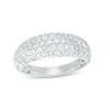 Thumbnail Image 1 of 1 CT. T.W. Diamond Multi-Row Oblong Band in 10K White Gold