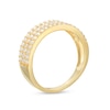 Thumbnail Image 3 of 1/2 CT. T.W. Diamond Triple Row Band in 10K Gold