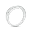 Thumbnail Image 3 of 1/3 CT. T.W. Diamond Multi-Row Chevron Band in 10K White Gold