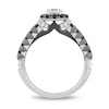 Thumbnail Image 3 of Enchanted Disney Villains Maleficent 1-1/5 CT. T.W. Black and White Diamond Frame Engagement Ring in 14K White Gold