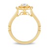 Thumbnail Image 3 of Enchanted Disney Merida 3/4 CT. T.W. Diamond Double Twist Frame Floral Engagement Ring in 14K Gold