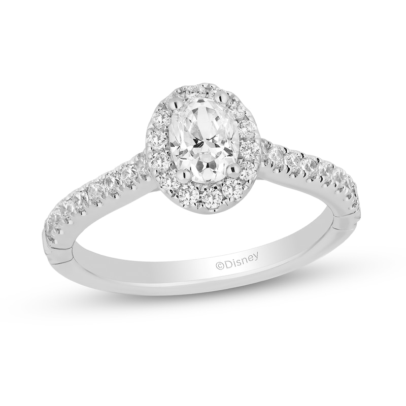 Main Image 1 of Collector's Edition Enchanted Disney Aladdin 30th Anniversary 3/4 CT. T.W. Diamond Engagement Ring in 14K Two-Tone Gold