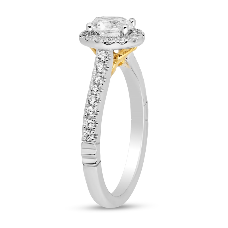 Main Image 2 of Collector's Edition Enchanted Disney Aladdin 30th Anniversary 3/4 CT. T.W. Diamond Engagement Ring in 14K Two-Tone Gold