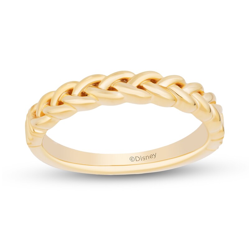 Main Image 1 of Enchanted Disney Rapunzel Braided Anniversary Band in 14K Gold