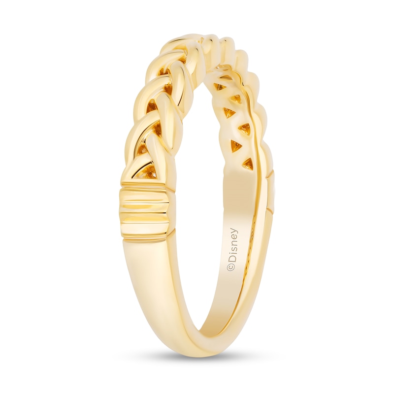 Main Image 2 of Enchanted Disney Rapunzel Braided Anniversary Band in 14K Gold