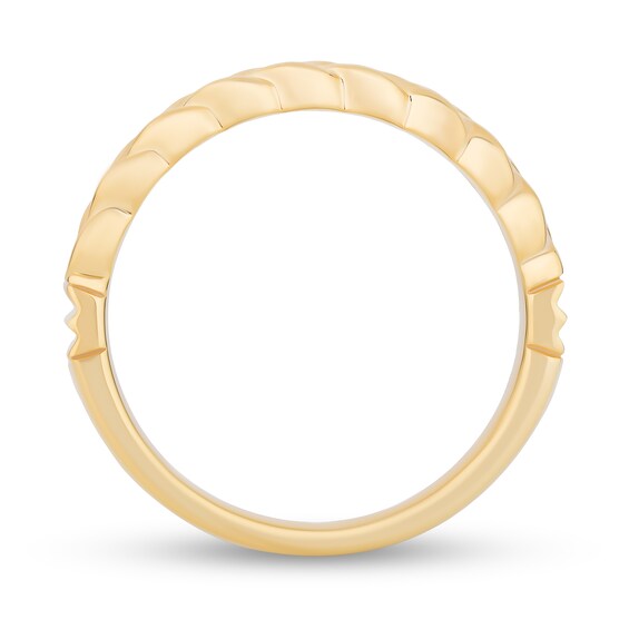 Enchanted Disney Rapunzel Braided Anniversary Band in 14K Gold