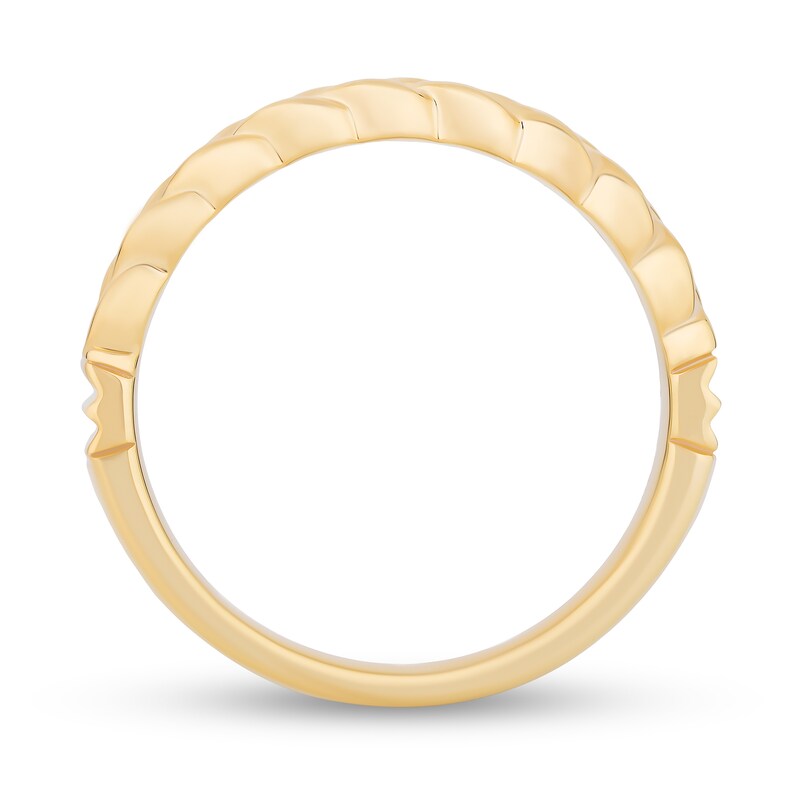 Main Image 3 of Enchanted Disney Rapunzel Braided Anniversary Band in 14K Gold
