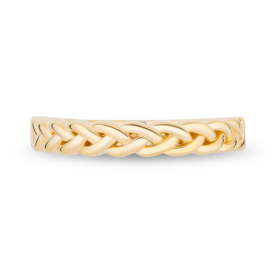 Enchanted Disney Rapunzel Braided Anniversary Band in 14K Gold