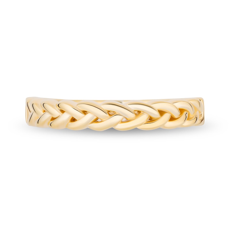 Main Image 4 of Enchanted Disney Rapunzel Braided Anniversary Band in 14K Gold