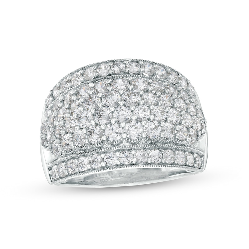 Main Image 1 of 2 CT. T.W. Certified Lab-Grown Diamond Vintage-Style Multi-Row Anniversary Band in 10K White Gold (F/SI2)