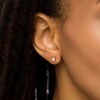 Thumbnail Image 2 of 3/8 CT. T.W. Princess-Cut Diamond Solitaire Stud Earrings in 14K Rose Gold (J/I3)