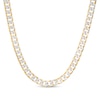 Thumbnail Image 1 of 5.5mm Reversible Diamond-Cut Curb Chain Necklace in Solid 10K Two-Tone Gold - 24"