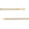 Thumbnail Image 2 of 5.5mm Reversible Diamond-Cut Curb Chain Necklace in Solid 10K Two-Tone Gold - 24"