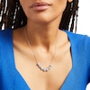Thumbnail Image 2 of 2 CT. T.W. Multi-Diamond Frame Seven Circle Graduated Necklace in 10K White Gold