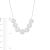 Thumbnail Image 3 of 2 CT. T.W. Multi-Diamond Frame Seven Circle Graduated Necklace in 10K White Gold