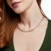 Thumbnail Image 2 of 7.5mm Curb Chain Necklace in Hollow 14K Gold