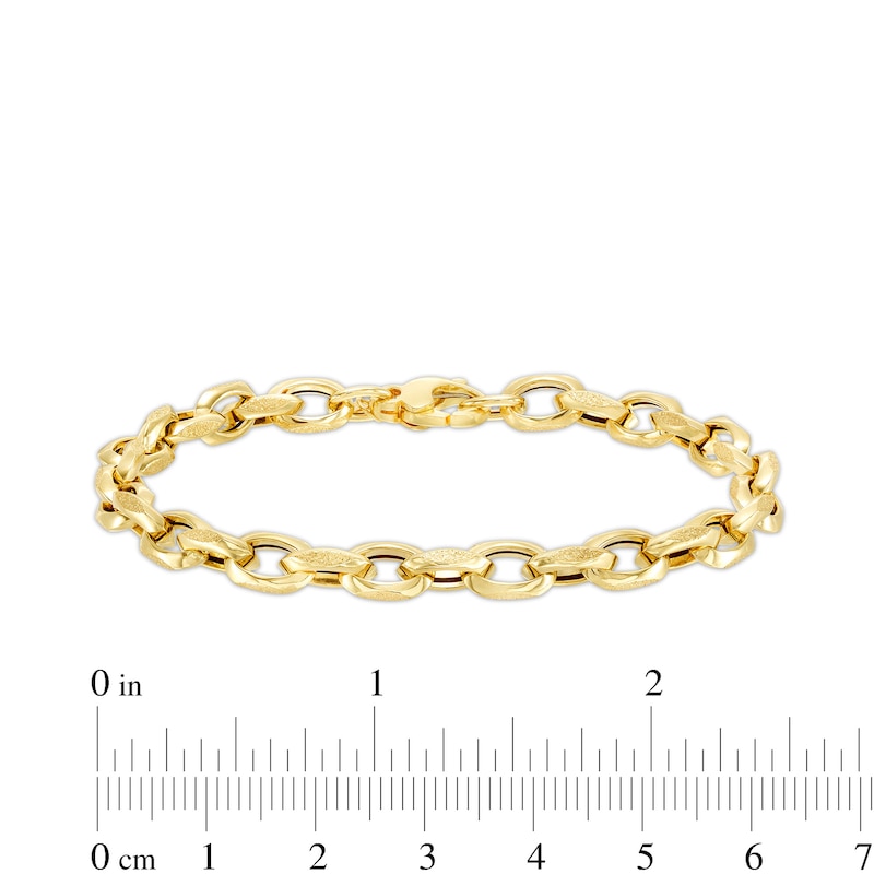 Main Image 4 of 2.2mm Cable Chain Bracelet in Hollow 14K Gold - 7.5"