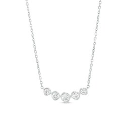 Marilyn Monroe™ Collection 1/2 CT. T.W. Certified Lab-Created Diamond Necklace in 10K White Gold (F/SI2)