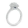 Thumbnail Image 3 of Vera Wang Love Collection 1-1/4 CT. T.W. Multi-Diamond Marquise Frame Engagement Ring in 14K White Gold