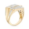 Thumbnail Image 3 of 1 CT. T.W. Square Multi-Diamond Double Octagon Frame Ring in 10K Gold