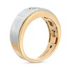 Thumbnail Image 2 of Vera Wang Men's 1/2 CT. Certified Lab-Grown Diamond Solitaire Wedding Band in 14K Two-Toned Gold (F/VS2)
