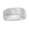 Thumbnail Image 1 of Vera Wang Men's 1 CT. T.W. Certified Lab-Grown Diamond Solitaire Wedding Band in 14K White Gold (F/SV2)